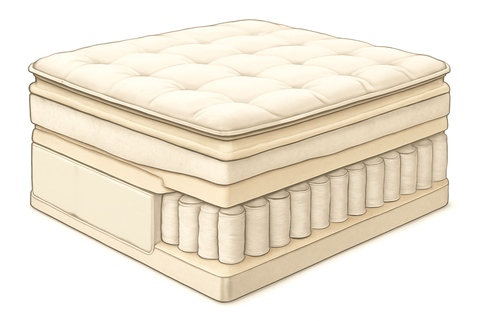 Spindle Mattress Review (2026): Eco-Friendly Comfort? — construction cross-section