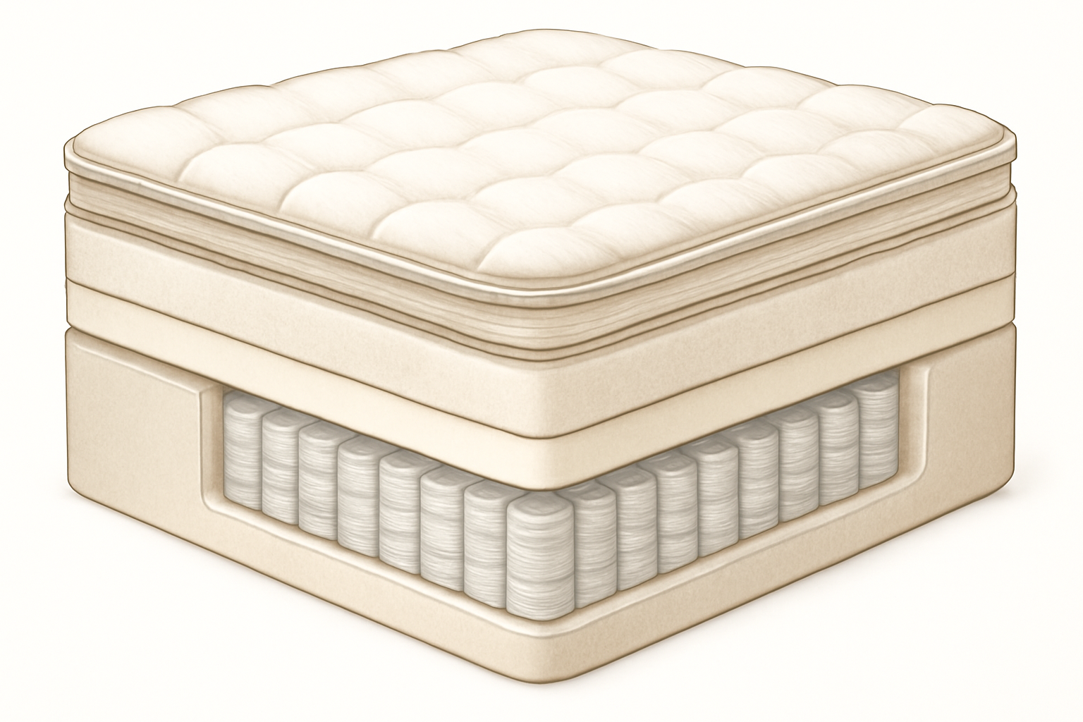 SleepDog RV Mattress Review and Buyerâ€™s
  Guide — construction cross-section