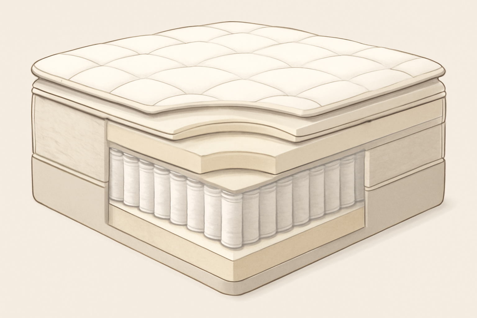 Top Most Comfortable Mattresses — Honest Review After Real Testing — construction cross-section