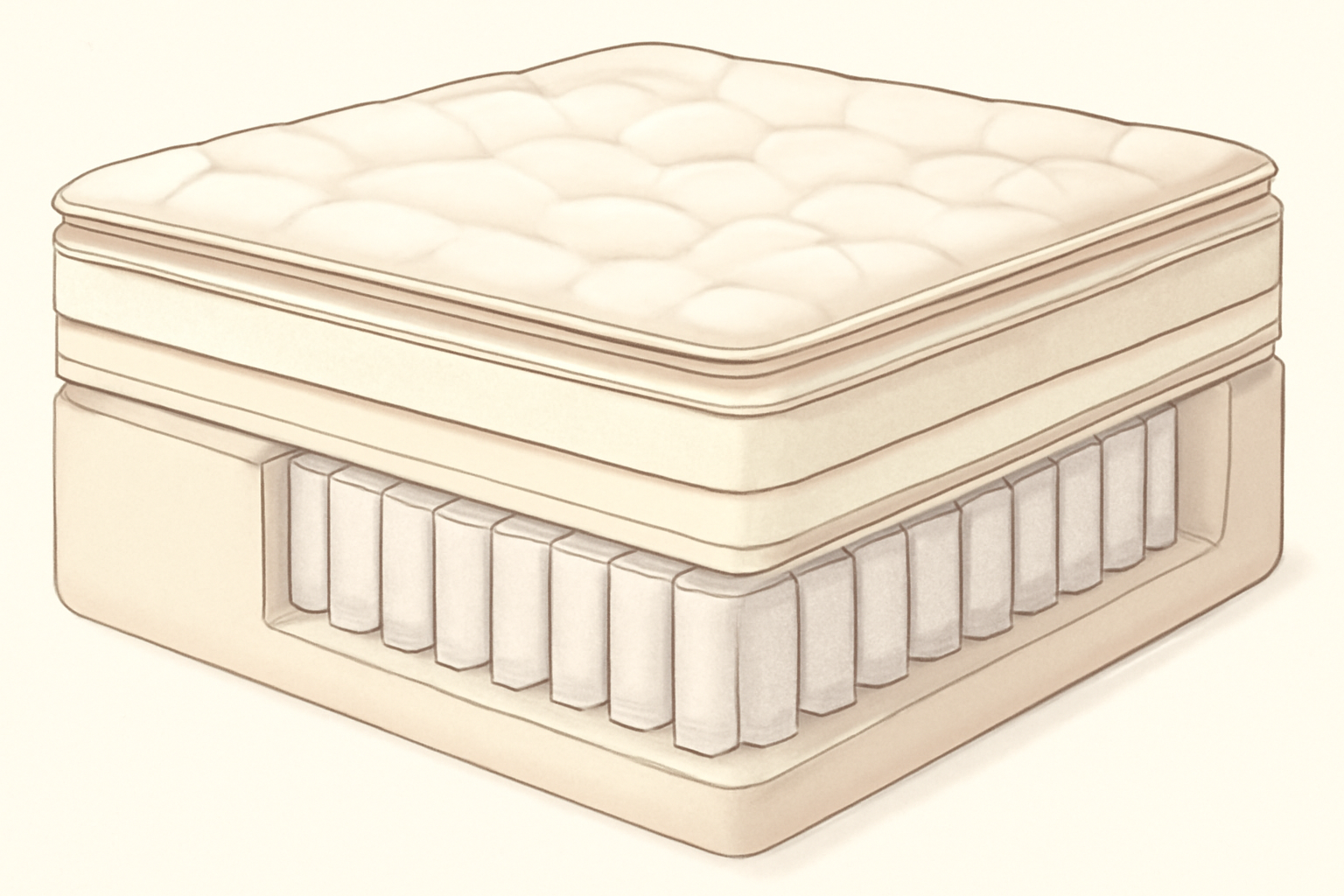 Vaya Hybrid Mattress Review (2026): Is the $799 Hybrid Worth It? — construction cross-section