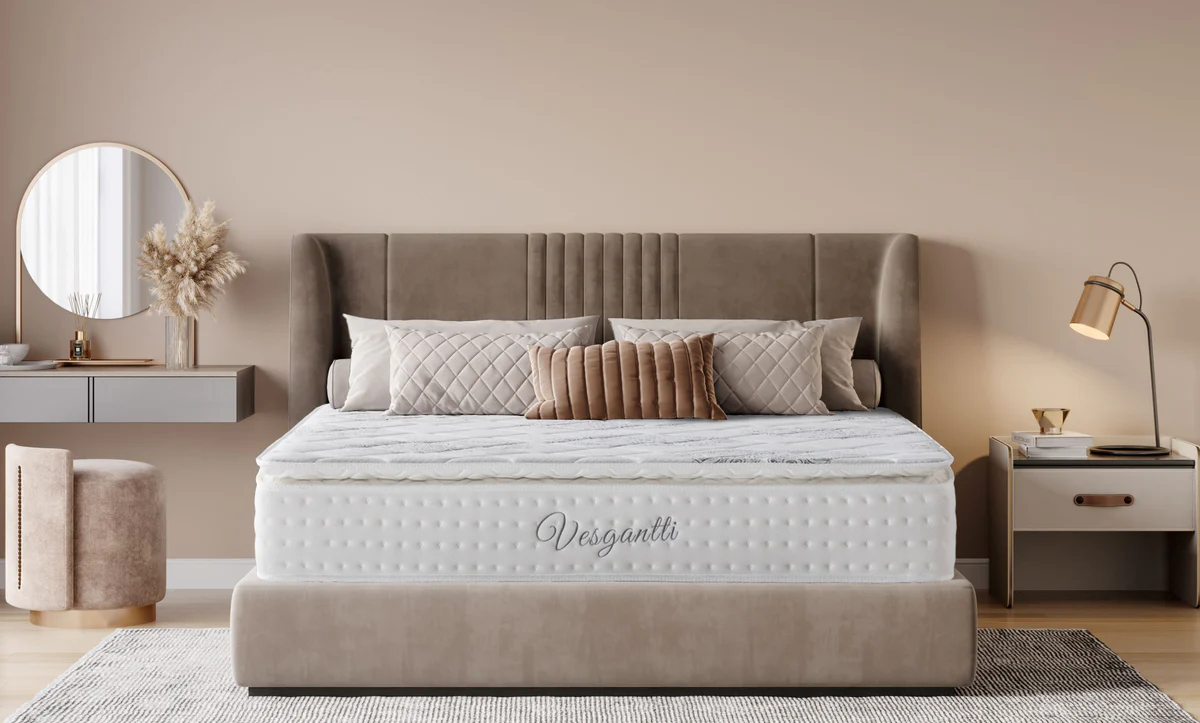 Vesgantti Multilayer Hybrid pillow-top mattress side profile