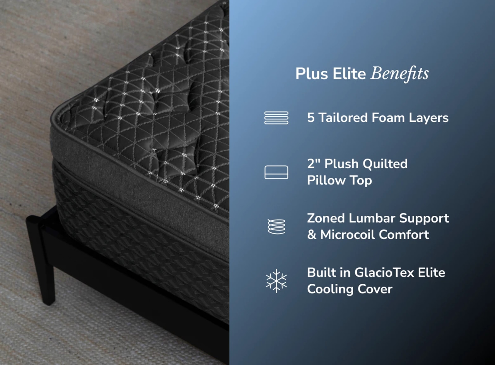 Helix Plus Elite mattress for heavier sleepers