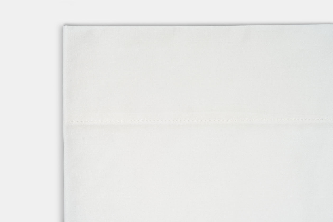 Close-up of hem stitching on American Blossom Linens sheets