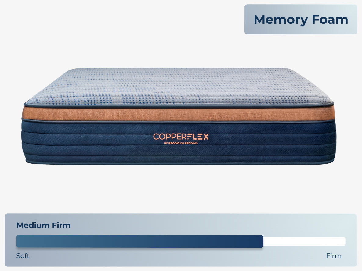CopperFlex Memory Foam medium-firm feel