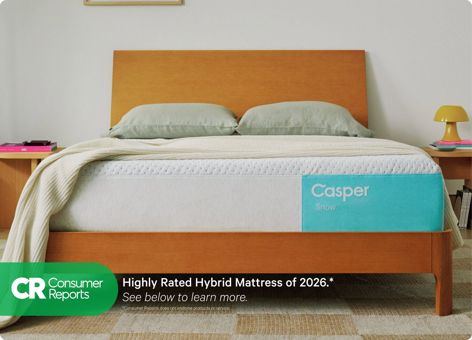 Casper Snow Max mattress with phase-change cooling cover