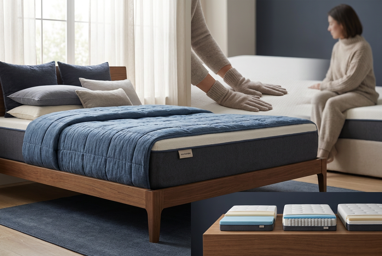 Best Firm Mattresses for Back Pain Relief — editorial illustration