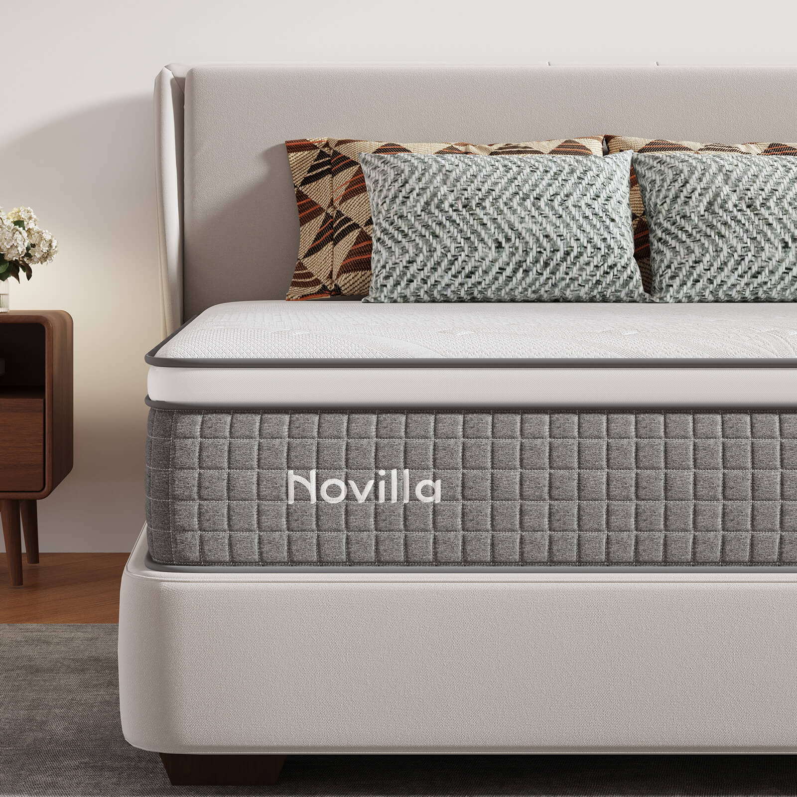 Novilla Essential Hybrid twin mattress with pocketed coils