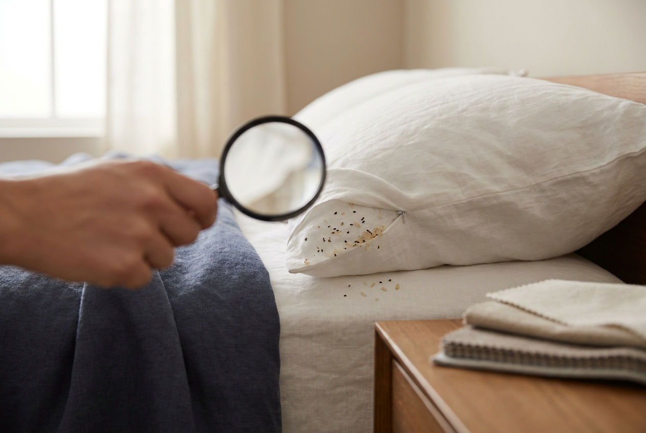 Signs of Bed Bugs on Pillows: How to Identify & Act Fast β editorial illustration