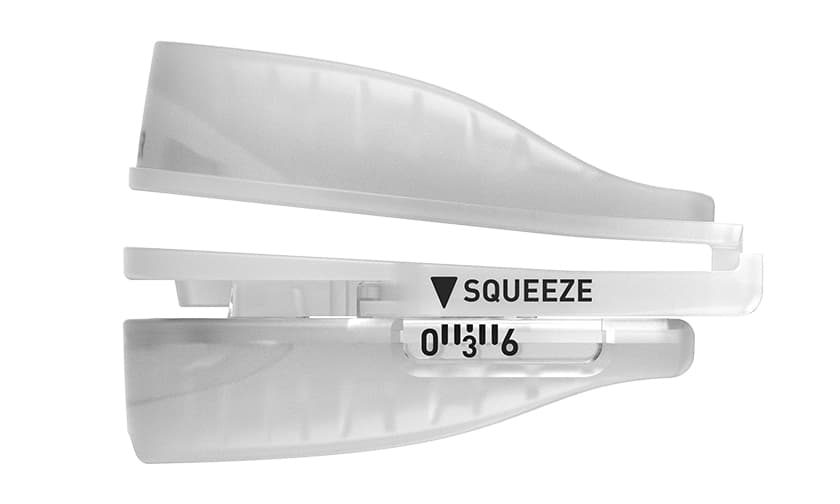 SnoreRx Plus mandibular advancement mouthpiece, side view